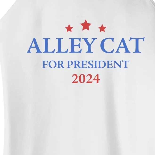 Alley Cat For President Trump 2024 Women’s Perfect Tri Rocker Tank