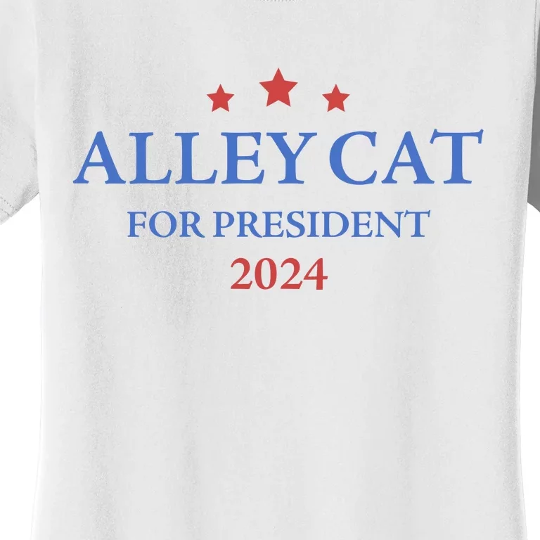 Alley Cat For President Trump 2024 Women's T-Shirt