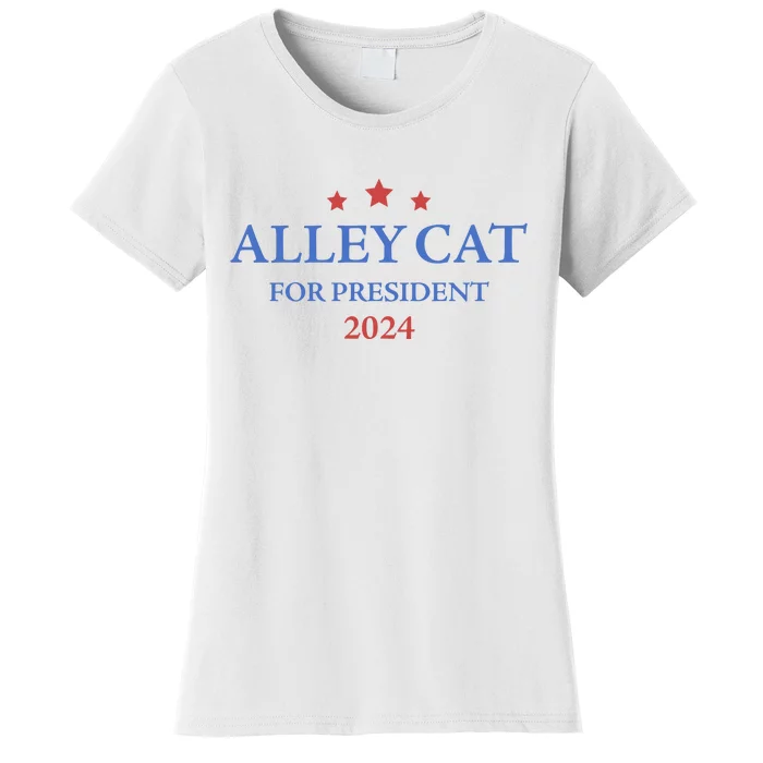 Alley Cat For President Trump 2024 Women's T-Shirt