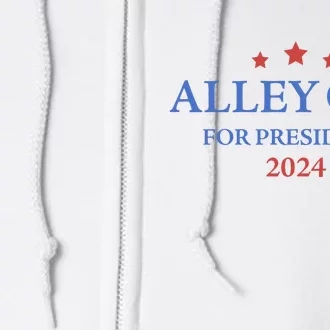 Alley Cat For President Trump 2024 Full Zip Hoodie