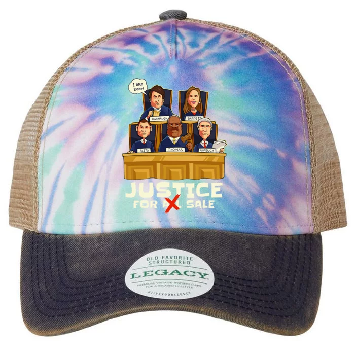 Antisupreme Court Funny Justice For Sale Legacy Tie Dye Trucker Hat