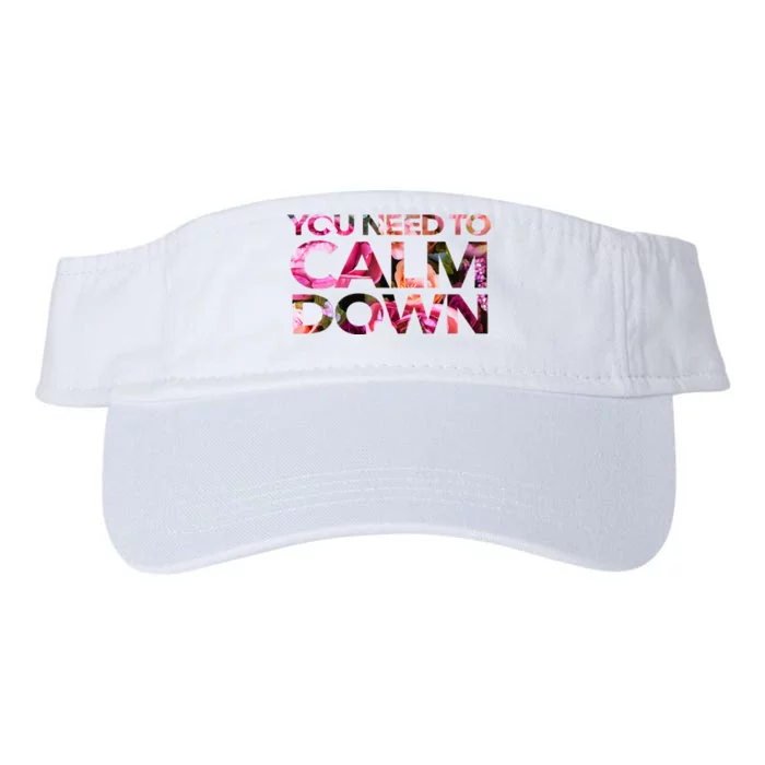 Aoty Classic Fit Crew Neck Calm Down Adult White Valucap Bio-Washed Visor