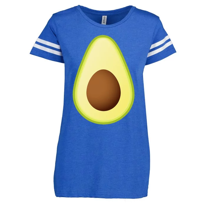 Avocado Costume Fruit Halloween Enza Ladies Jersey Football T-Shirt