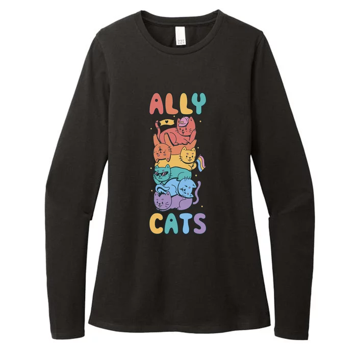 Ally Cat Funny Gift Womens CVC Long Sleeve Shirt