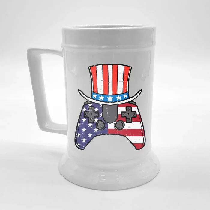 American Controller Fourth funny July 4Th Gamer Front & Back Beer Stein