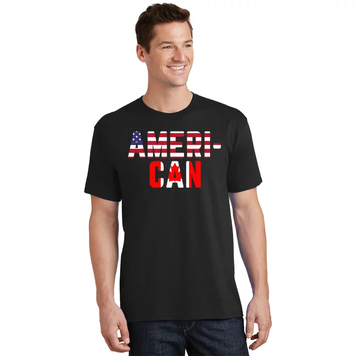 American Canadian Flag America Canada Patriotic T-Shirt