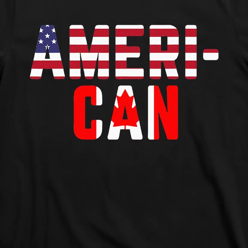 American Canadian Flag America Canada Patriotic T-Shirt