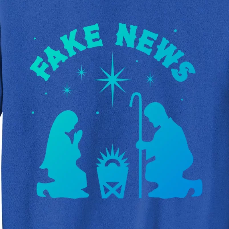 Atheist Christmas Fake News Nativity Scene Anti Xmas Gift Sweatshirt