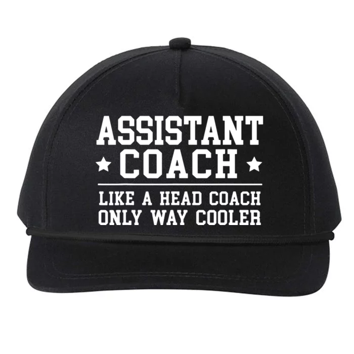 Assistant Coach Funny Sports Coaching Gift Snapback Five-Panel Rope Hat