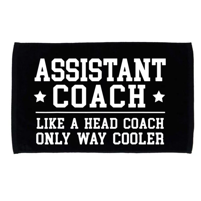 Assistant Coach Funny Sports Coaching Gift Microfiber Hand Towel