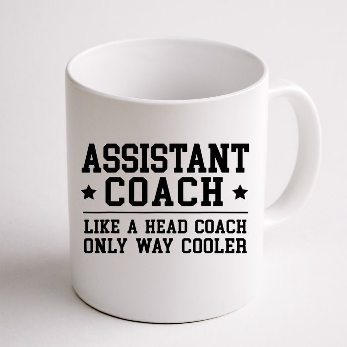 Assistant Coach Funny Sports Coaching Gift Front & Back Coffee Mug