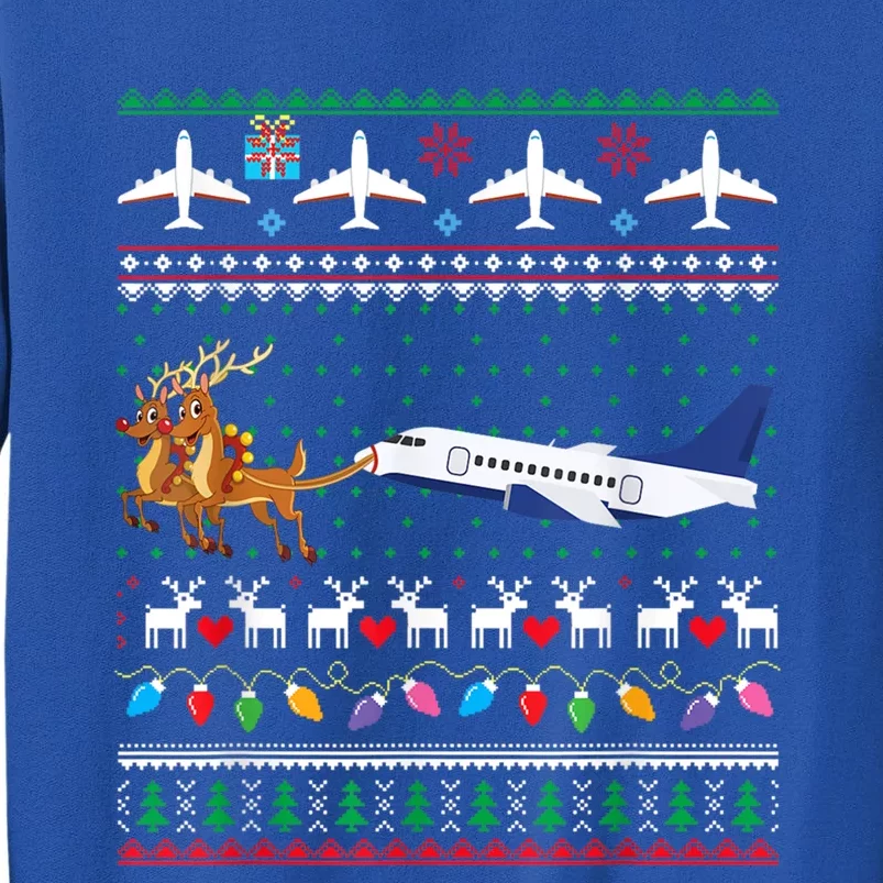 Airplane Christmas Funny Ugly Xmas Sweater Pilot Xmas Cool Gift Sweatshirt