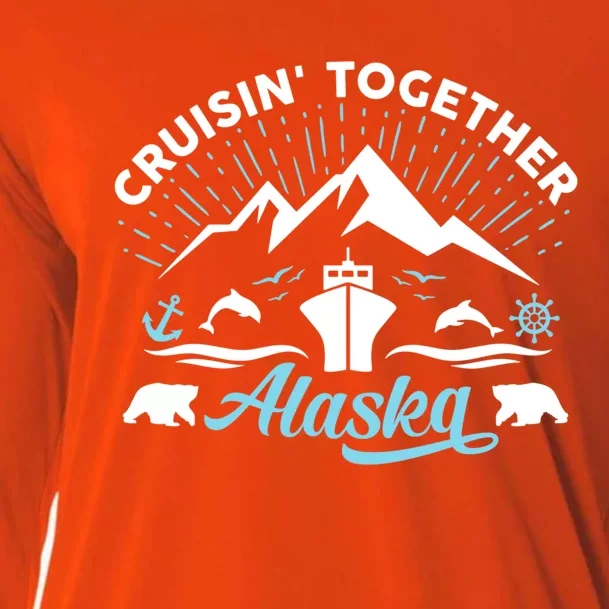 Alaska Cruise Family Vacation Friends Group Travel Matching Gift Cooling Performance Long Sleeve Crew