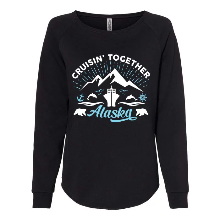 Alaska Cruise Family Vacation Friends Group Travel Matching Gift Womens California Wash Sweatshirt