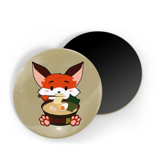 Anime Cute Fox Japanese Ramen Noodles Kawaii Gift Magnet