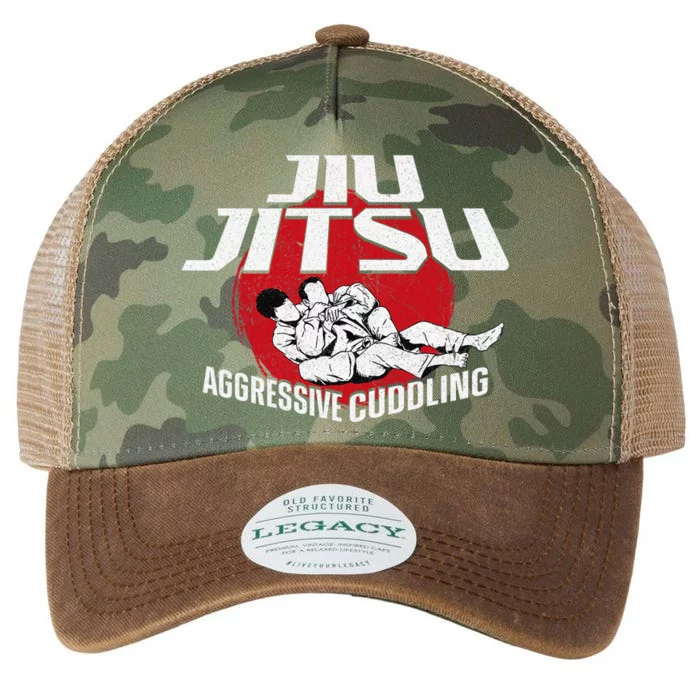 Aggressive Cuddling Funny Jiu Jitsu BJJ Fighter Legacy Tie Dye Trucker Hat