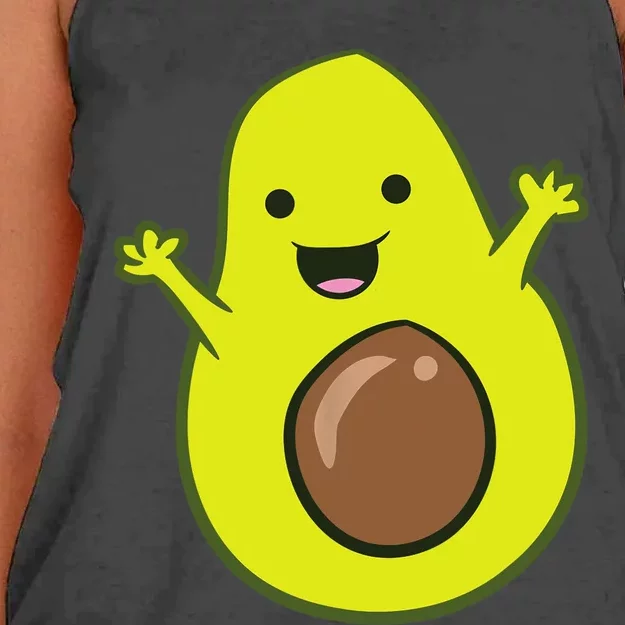 Avocado Costume Funny Avocado Halloween Costume Avocado Women's Knotted Racerback Tank