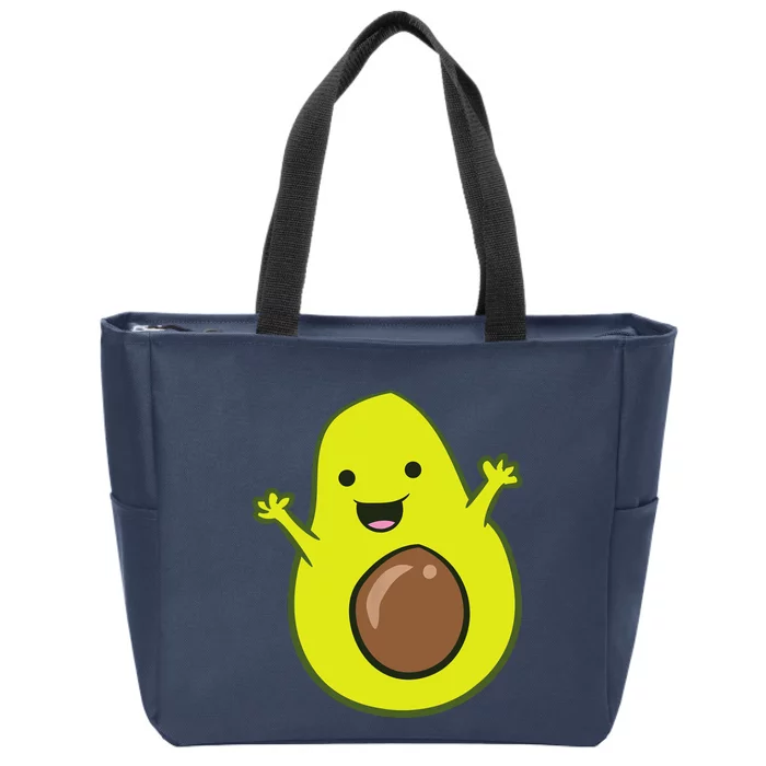 Avocado Costume Funny Avocado Halloween Costume Avocado Zip Tote Bag