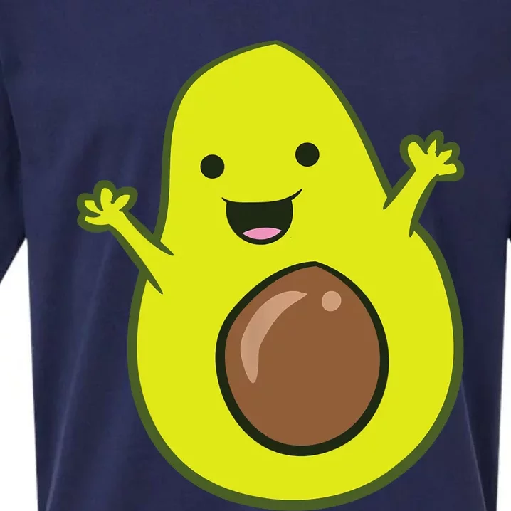 Avocado Costume Funny Avocado Halloween Costume Avocado Sueded Cloud Jersey T-Shirt