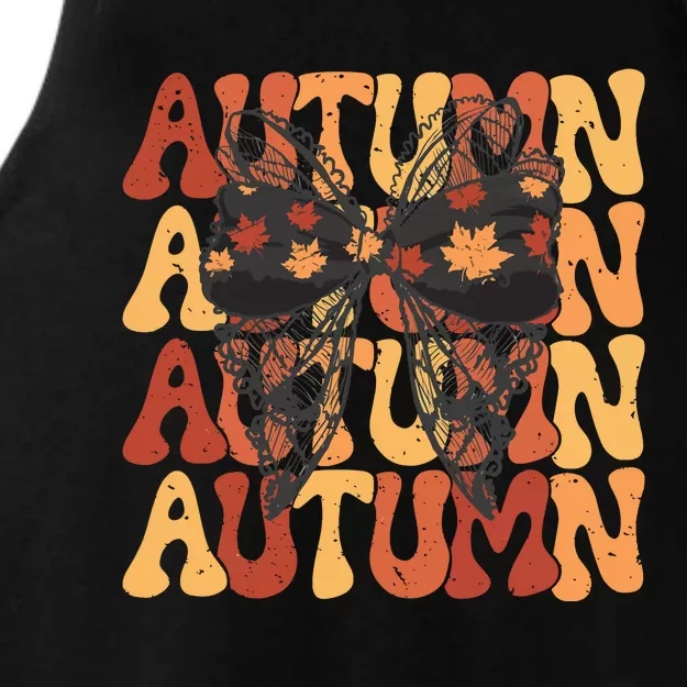 Autumn Coquette Fall Cozy Season Ladies Tri-Blend Wicking Tank