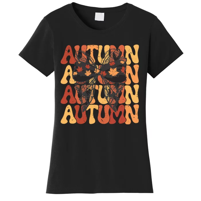 Autumn Coquette Fall Cozy Season Women's T-Shirt