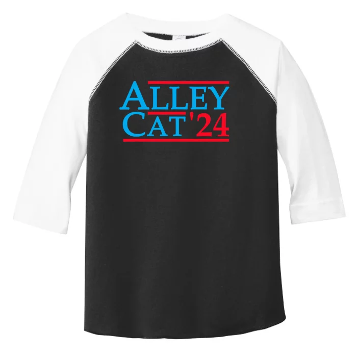 Alley Cat For President Trump 2024 Toddler Fine Jersey T-Shirt