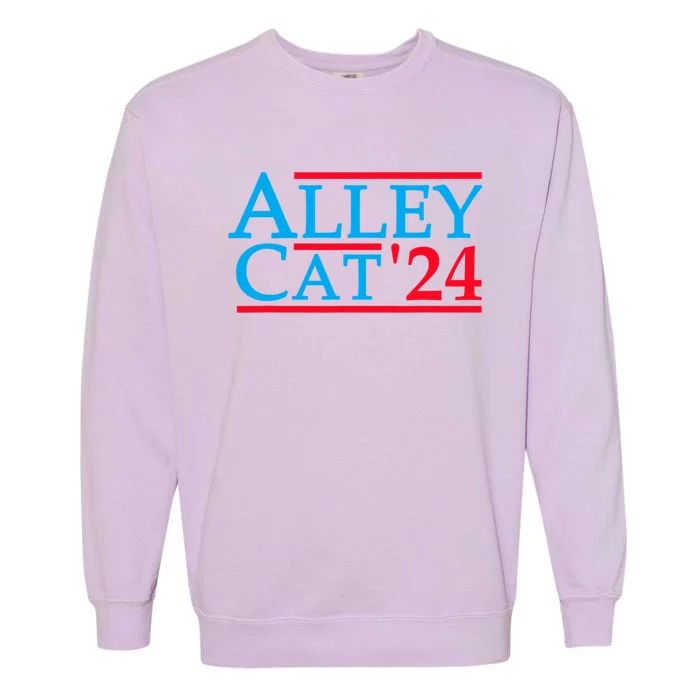 Alley Cat For President Trump 2024 Garment-Dyed Sweatshirt