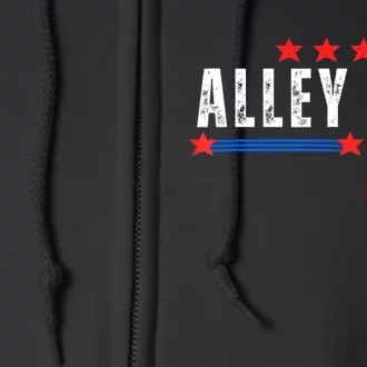 Alley Cat For President Trump 2024 Full Zip Hoodie