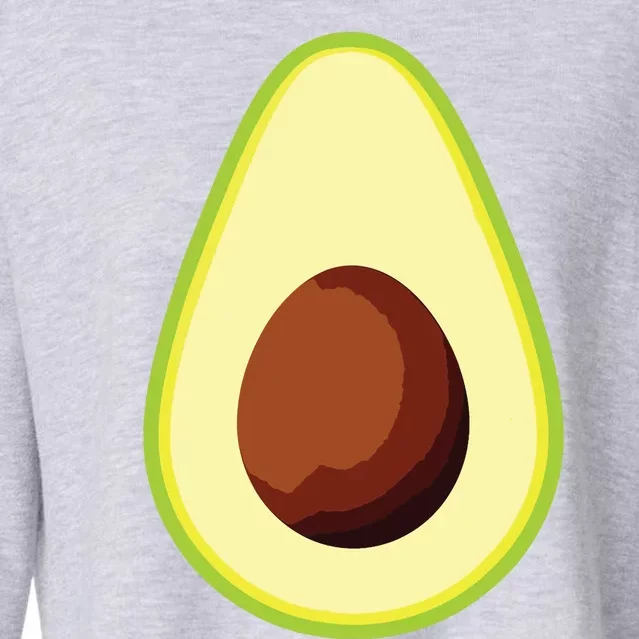 Avocado Costume Fruit Halloween Cropped Pullover Crew