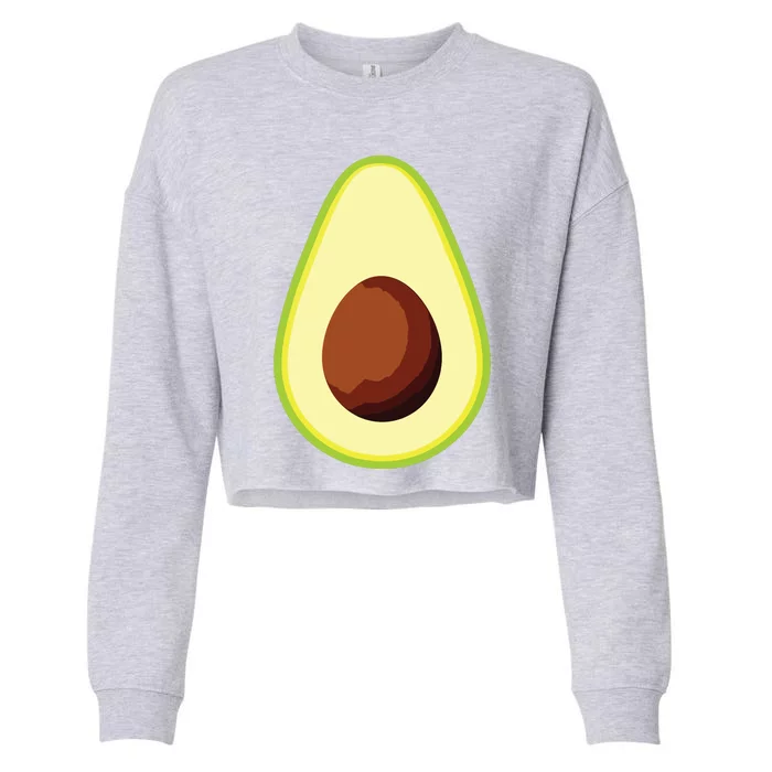 Avocado Costume Fruit Halloween Cropped Pullover Crew