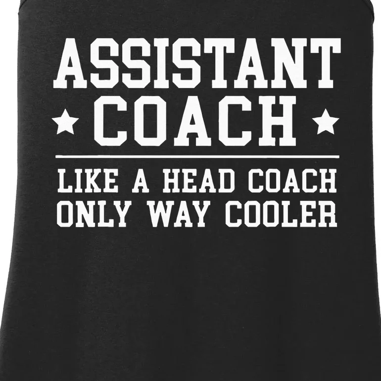 Assistant Coach Funny Sports Coaching Gift Ladies Essential Tank