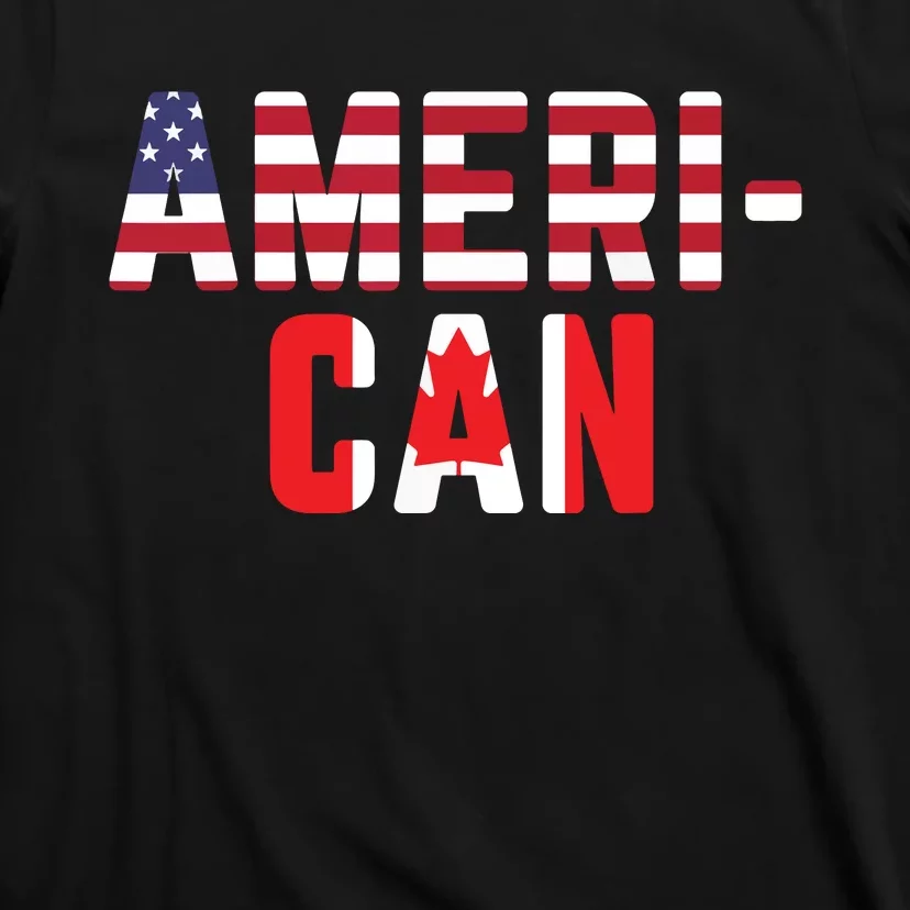 American Canadian Flag America Canada Patriotic T-Shirt