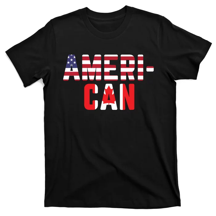 American Canadian Flag America Canada Patriotic T-Shirt