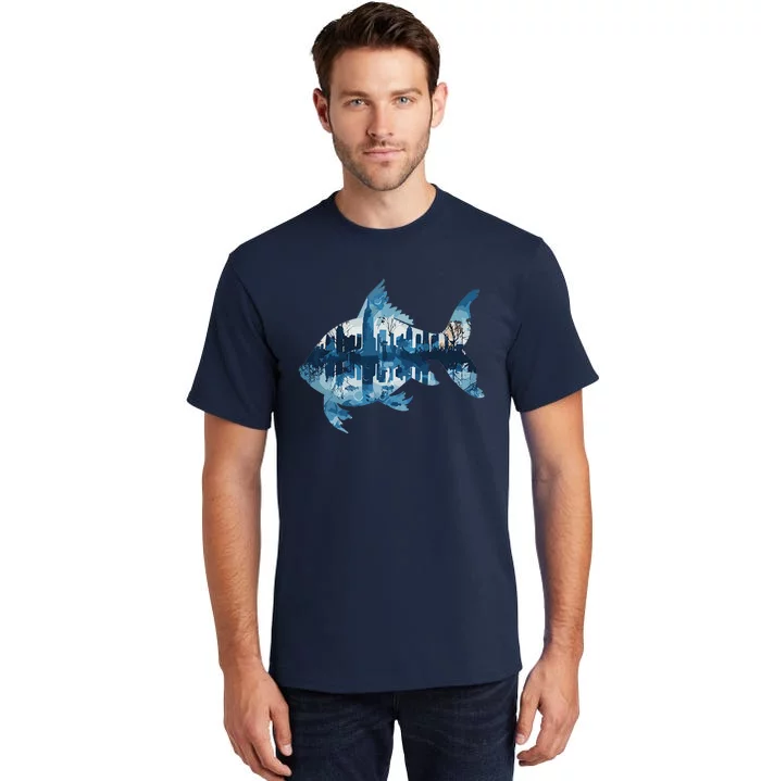 Aesthetic City Fish Tall T-Shirt