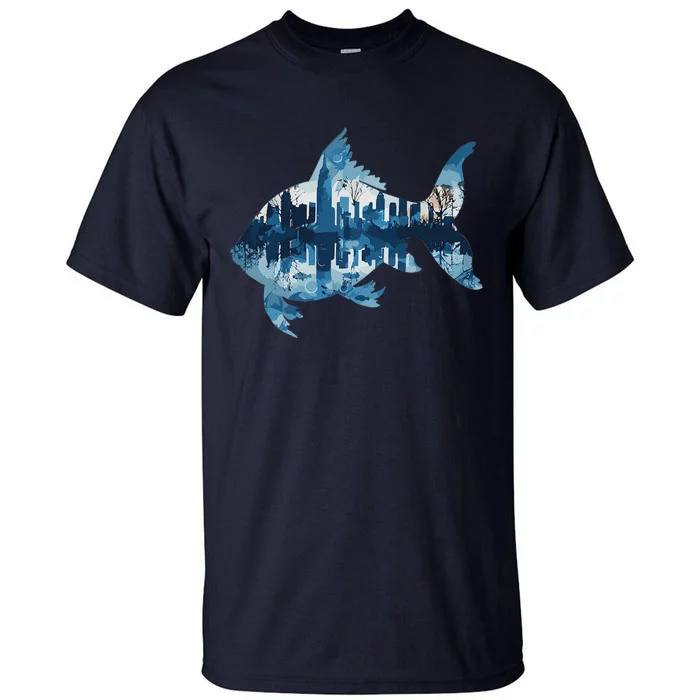 Aesthetic City Fish Tall T-Shirt