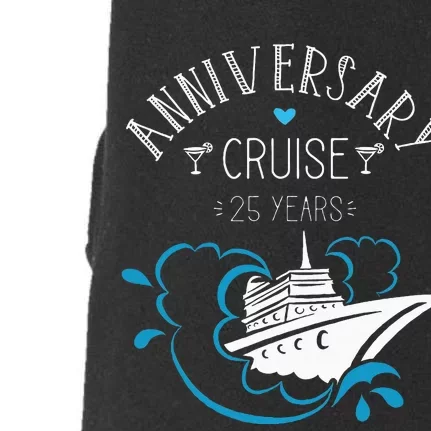 Anniversary Cruise For Couples 25 Years Doggie 3-End Fleece Hoodie