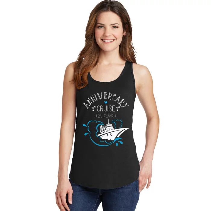 Anniversary Cruise For Couples 25 Years Ladies Essential Tank