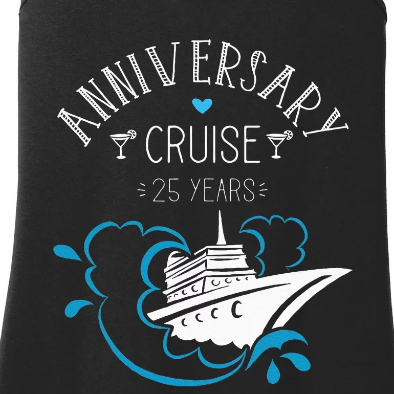 Anniversary Cruise For Couples 25 Years Ladies Essential Tank