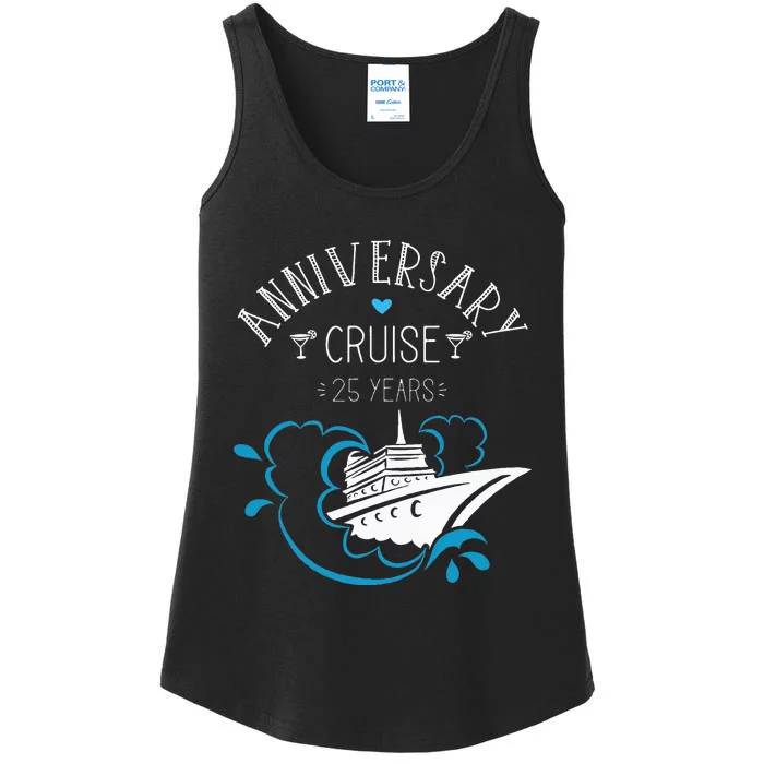 Anniversary Cruise For Couples 25 Years Ladies Essential Tank