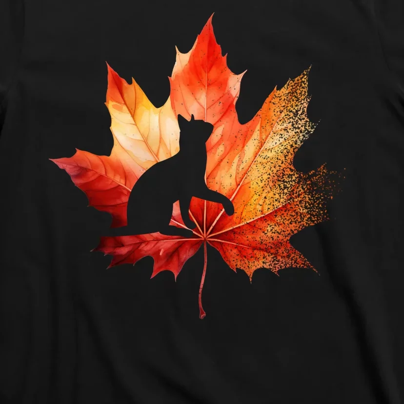 Autumn Cat Fall Lover T-Shirt