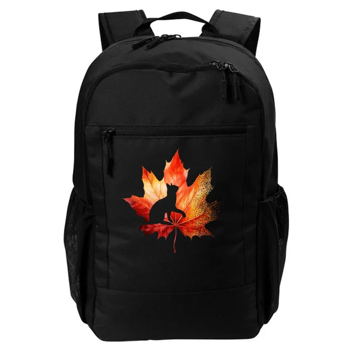 Autumn Cat Fall Lover Daily Commute Backpack