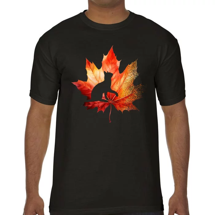 Autumn Cat Fall Lover Comfort Colors T-Shirt