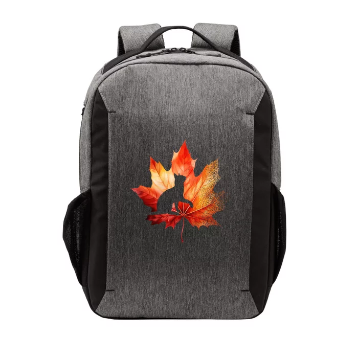 Autumn Cat Fall Lover Vector Backpack