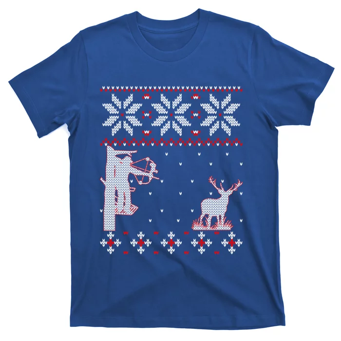 Archery Cute Funny Bow Hunter Deer Hunting Ugly Christmas Gift T-Shirt