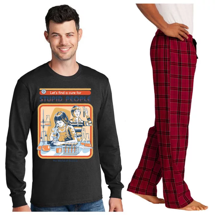 A Cure For Stupid People Long Sleeve Pajama Set