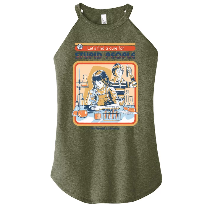 A Cure For Stupid People Women’s Perfect Tri Rocker Tank