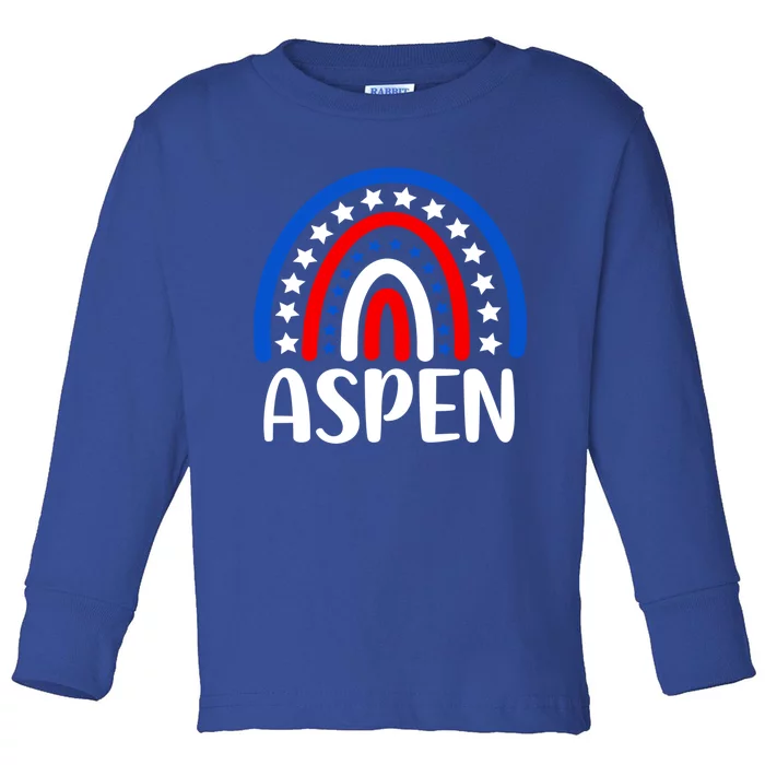 Aspen Colorado Gift I Love Aspen Colorado Usa Gift Toddler Long Sleeve Shirt