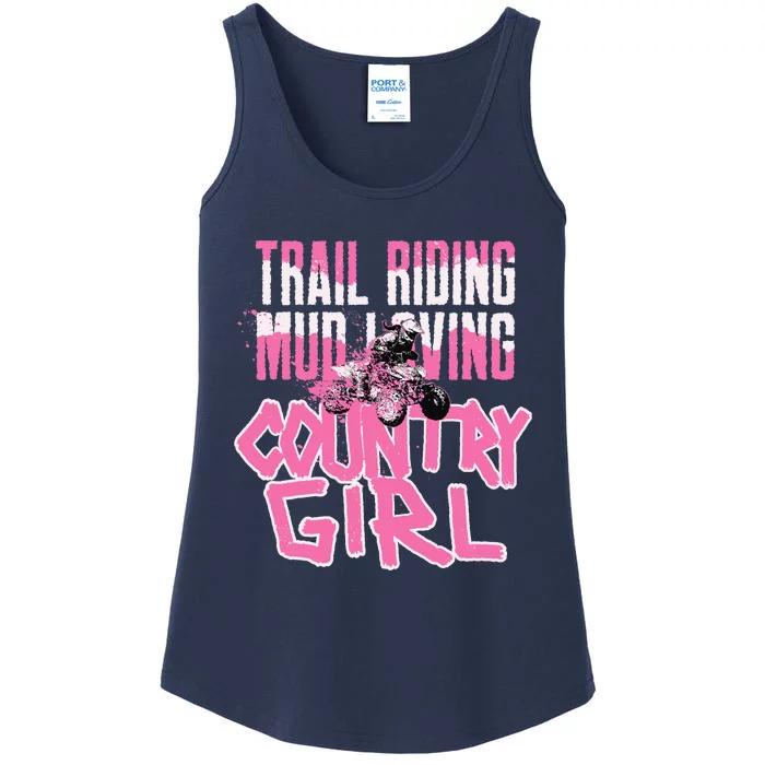 ATV Country Girl Four Wheeler Ladies Essential Tank