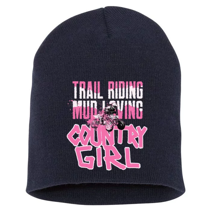 ATV Country Girl Four Wheeler Short Acrylic Beanie