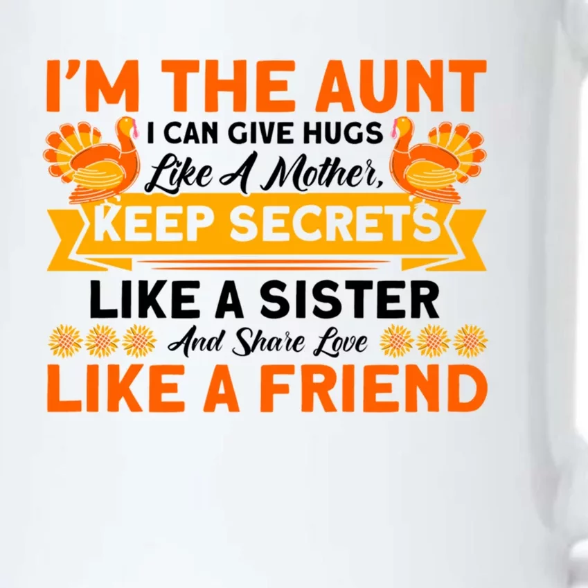 Aunt Can Give Hugs Like A Mother Thanksgiving Aunt Great Gift Black Color Changing Mug